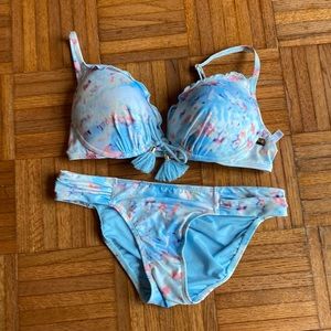 La Vie en Rose Aqua bikini set with push up Bra